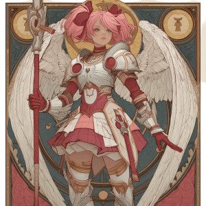 Medieval Cleric Madoka Vinyl Car Decal Sticker – Waterproof & UV-Resistant 8"