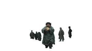 Ancient Chinese Beggar Vinyl Car Decal Sticker – Waterproof & UV-Resistant 8"