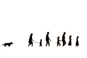 Happy Family Walk V2 Vinyl Car Decal Sticker – Waterproof & UV-Resistant 8"