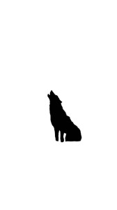 Howling Wolf Silhouette V2 Vinyl Car Decal Sticker – Waterproof & UV-Resistant 8"