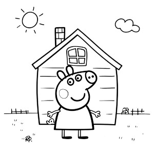 Peppa Pig Coloring Vinyl Car Decal Sticker – Waterproof & UV-Resistant 8" Peppa Pig Coloring Vinyl Car Decal Sticker – Waterproof & UV-Resistant 8"