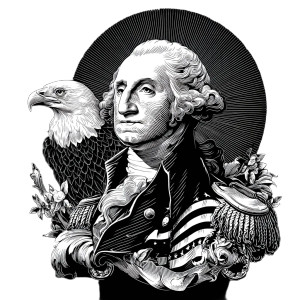 George Washington Illustration Vinyl Car Decal Sticker – Waterproof & UV-Resistant 8" George Washington Illustration Vinyl Car Decal Sticker – Waterproof & UV-Resistant 8"