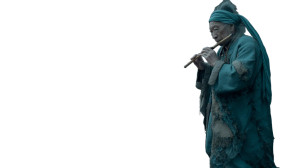 Ancient Flute Ritual Vinyl Car Decal Sticker – Waterproof & UV-Resistant 8"