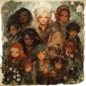 Fantasy Siblings Vinyl Car Decal Sticker – Waterproof & UV-Resistant 8"