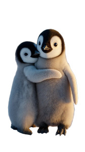 Fluffy Penguin Hug Vinyl Car Decal Sticker – Waterproof & UV-Resistant 8" Fluffy Penguin Hug Vinyl Car Decal Sticker – Waterproof & UV-Resistant 8"