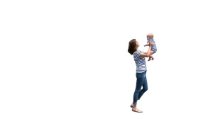 Mother And Baby V12 Vinyl Car Decal Sticker – Waterproof & UV-Resistant 8"