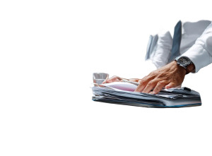 Business Team Discussing Vinyl Car Decal Sticker – Waterproof & UV-Resistant 8"