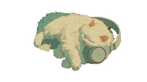 Sleeping Fluffy Cat V2 Vinyl Car Decal Sticker – Waterproof & UV-Resistant 8"