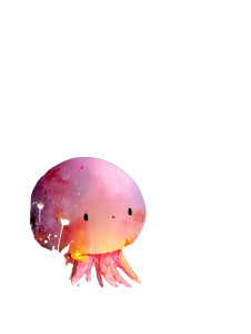 Pink Octopus Illustration Vinyl Car Decal Sticker – Waterproof & UV-Resistant 8"