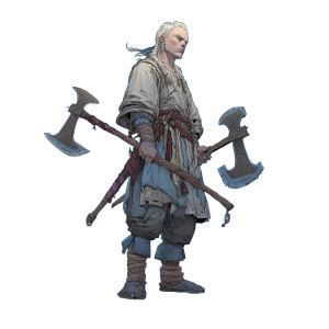 Albino Viking Warrior Vinyl Car Decal Sticker – Waterproof & UV-Resistant 8"