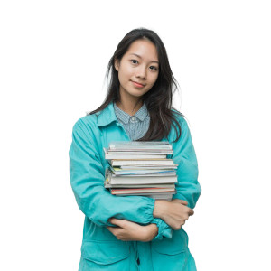 Vietnamese Student Portrait Vinyl Car Decal Sticker – Waterproof & UV-Resistant 8"