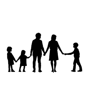 Family Silhouette Vinyl Car Decal Sticker – Waterproof & UV-Resistant 8" Family Silhouette Vinyl Car Decal Sticker – Waterproof & UV-Resistant 8"