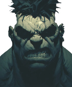 Hellish Hulk Vinyl Car Decal Sticker – Waterproof & UV-Resistant 8"