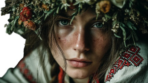 Slavic Sewing Goddess Vinyl Car Decal Sticker – Waterproof & UV-Resistant 8"