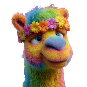 Rainbow Camel Vinyl Car Decal Sticker – Waterproof & UV-Resistant 8"