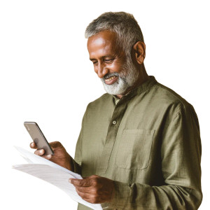 Happy Elderly Man V5 Vinyl Car Decal Sticker – Waterproof & UV-Resistant 8"