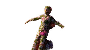 Floral Dancing Figure V2 Vinyl Car Decal Sticker – Waterproof & UV-Resistant 8"
