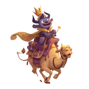 Cute Demon Paimon V4 Vinyl Car Decal Sticker – Waterproof & UV-Resistant 8"