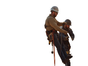 Utility Workers Working Vinyl Car Decal Sticker – Waterproof & UV-Resistant 8"