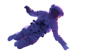 Space Explorer Portrait Vinyl Car Decal Sticker – Waterproof & UV-Resistant 8"