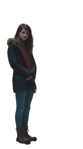 Snowy Forest Encounter V3 Vinyl Car Decal Sticker – Waterproof & UV-Resistant 8"