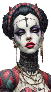 Dystopian Goddess V2 Vinyl Car Decal Sticker – Waterproof & UV-Resistant 8"