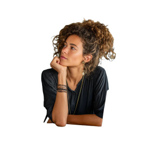 Woman Working Laptop V2 Vinyl Car Decal Sticker – Waterproof & UV-Resistant 8"