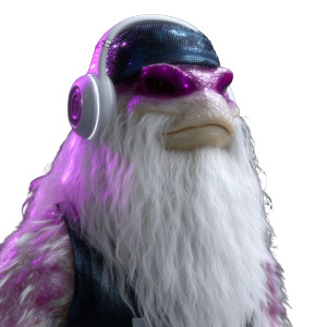 Futuristic Lizard Punk Vinyl Car Decal Sticker – Waterproof & UV-Resistant 8"