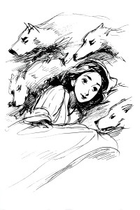 Kurdish Woman Wolves Vinyl Car Decal Sticker – Waterproof & UV-Resistant 8"