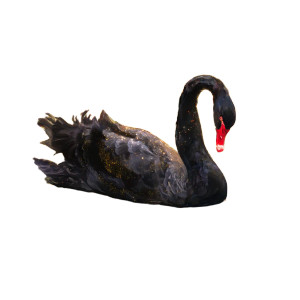 Majestic Black Swan Vinyl Car Decal Sticker – Waterproof & UV-Resistant 8"