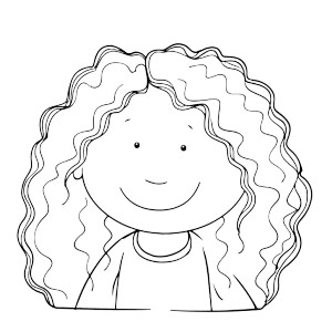 Cartoon Girl Portrait V3 Vinyl Car Decal Sticker – Waterproof & UV-Resistant 8"