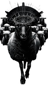 Fluffy Black Sheep Vinyl Car Decal Sticker – Waterproof & UV-Resistant 8"