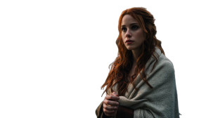 Claire At Cathedral Vinyl Car Decal Sticker – Waterproof & UV-Resistant 8"