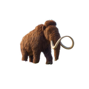 Woolly Mammoth Meadow Vinyl Car Decal Sticker – Waterproof & UV-Resistant 8"