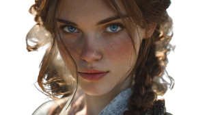 Slavic Fantasy Woman Vinyl Car Decal Sticker – Waterproof & UV-Resistant 8"