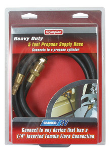 High Pressure Propane Hose | Replacement for Camco 59123 & 59125 | USA Made 5ft Hose | Easy Install High Pressure Propane Hose | Replacement for Camco 59123 & 59125 | USA Made 5ft Hose | Easy Install