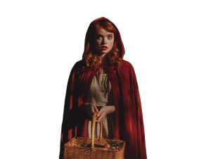 Red Riding Hood Cosplay Vinyl Car Decal Sticker – Waterproof & UV-Resistant 8"