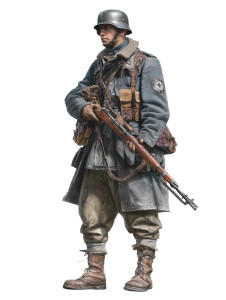 German Soldier Concept V4 Vinyl Car Decal Sticker – Waterproof & UV-Resistant 8"