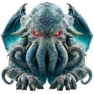Cosmic Horror Cthulhu Vinyl Car Decal Sticker – Waterproof & UV-Resistant 8"