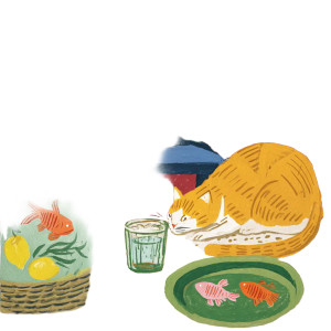 Matisse'S Thirsty Cat Vinyl Car Decal Sticker – Waterproof & UV-Resistant 8"