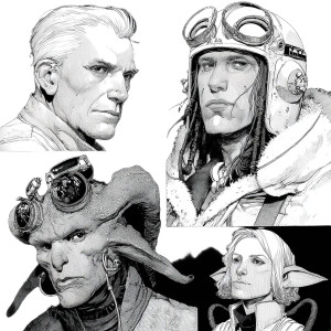 Scifi Faces Vinyl Car Decal Sticker – Waterproof & UV-Resistant 8"