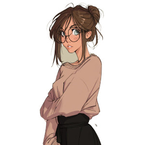 Androgynous Female Vinyl Car Decal Sticker – Waterproof & UV-Resistant 8"