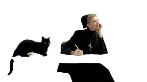 Mother Superior Portrait Vinyl Car Decal Sticker – Waterproof & UV-Resistant 8"