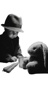 Noir Baby Interrogation Vinyl Car Decal Sticker – Waterproof & UV-Resistant 8"