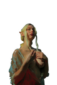 Elf Woman V3 Vinyl Car Decal Sticker – Waterproof & UV-Resistant 8"