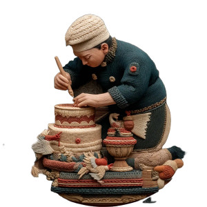 Baking Chef Vinyl Car Decal Sticker – Waterproof & UV-Resistant 8"