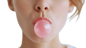 Teenager Blowing Bubble Vinyl Car Decal Sticker – Waterproof & UV-Resistant 8"