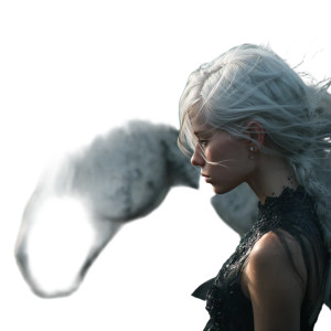 Ethereal Volcanic Encounter Vinyl Car Decal Sticker – Waterproof & UV-Resistant 8"