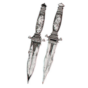 Punk Dagger Icon Vinyl Car Decal Sticker – Waterproof & UV-Resistant 8"