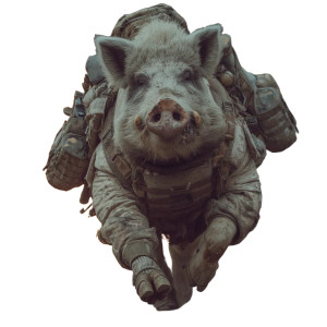 Mutant Boar Chaos Vinyl Car Decal Sticker – Waterproof & UV-Resistant 8"